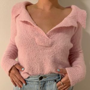 Rachel Comey Alpaca Baby-Pink Sweater